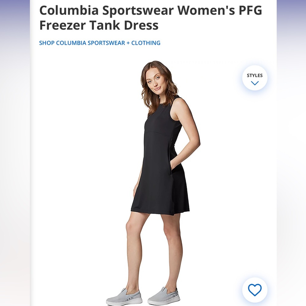 Columbia black PFG  Dress, Sz M
Color: Black